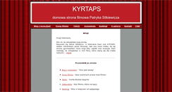 Desktop Screenshot of kyrtaps.interkar.pl
